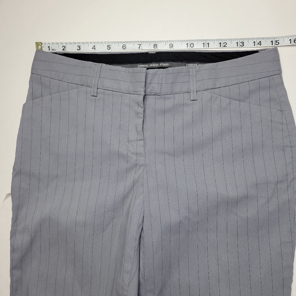 Express | Flare Leg Trousers Low Rise Pants Womens 4 - Picture 9 of 10